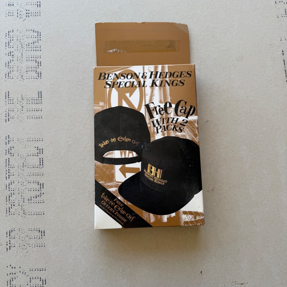 Vintage 90s Benson & Hedges Special Kings Snapback Hat New In Box‎